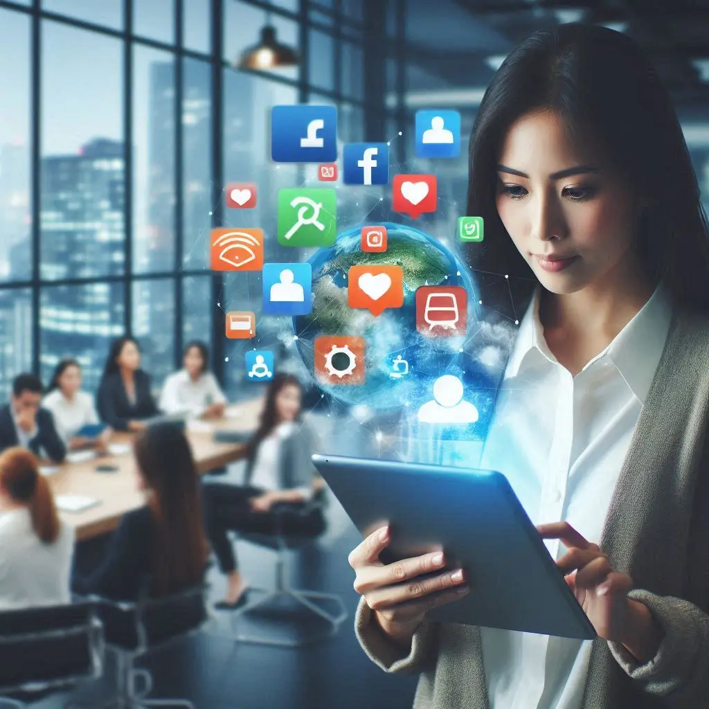 It is a cover image of when Strategy Meets Creativity — Brands Become Icons , wriiten by Sameena Parveen the freelance digital marketing expert in Abu Dhabi.
