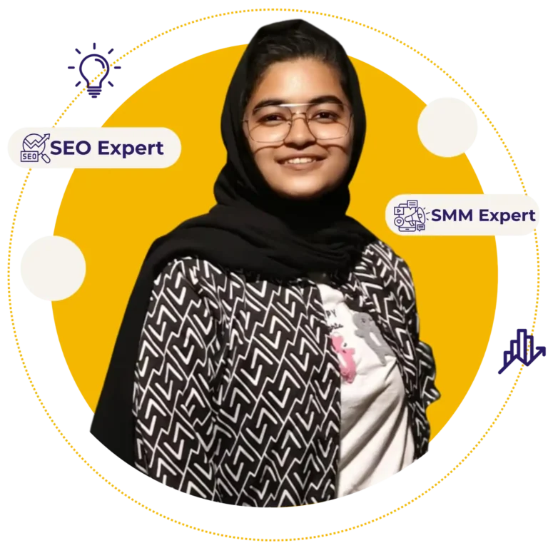 the hero section image of sameena parveen v the freelance digital marketing expert in abu dhabi
